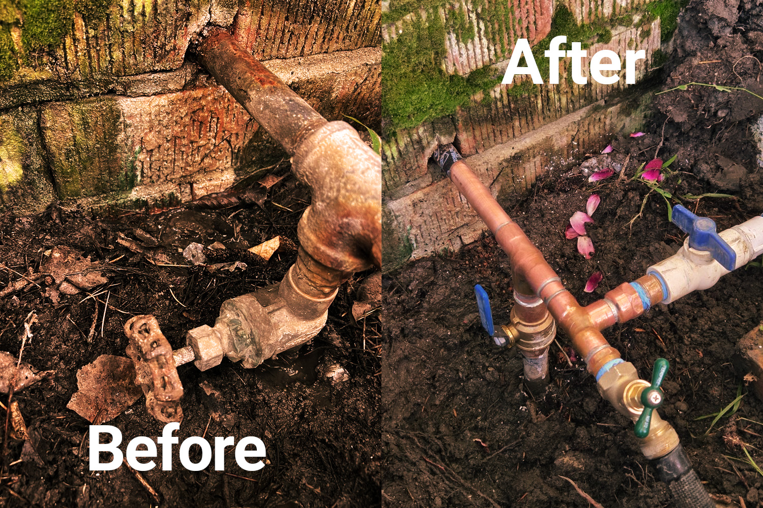 leaking pipe