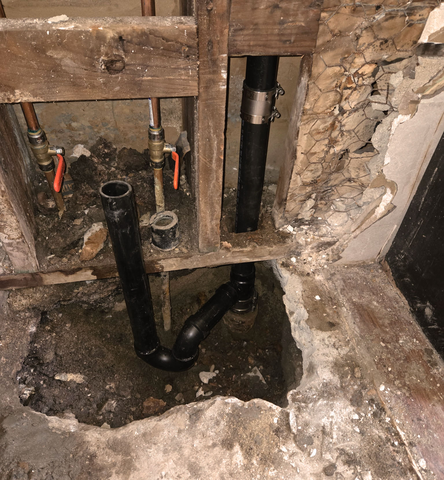leaking pipe